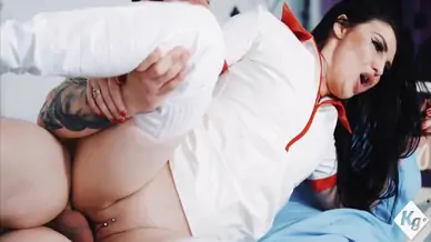 Exotic fetish nurse uses her hands mouth and wet cunt to cure her huge dick patients chronic