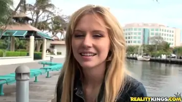 Josh records golden haired kelly klass while stripping