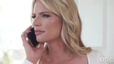 Busty blonde makes him bust a nut rachael cavalli