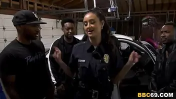 Big booty black police officer