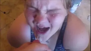 Cum in mouth nose