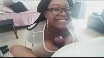 Ebony tits gunshot