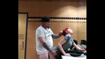 Men peeing and jerking off in a public restroom cum dick