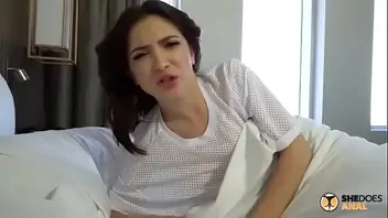 Papi fucks her off the bed