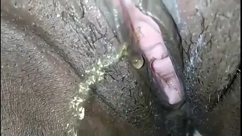 Piss hairy anal