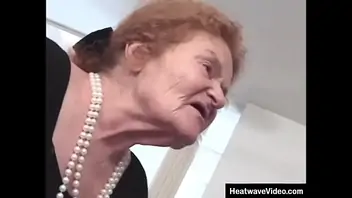 Very old grandma creampie