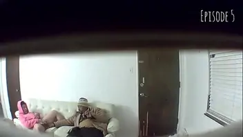 Voyeur spy cam caught couple fucking 3